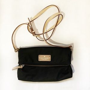 Kate Spade Black Vinyl Crossbody